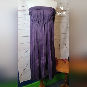 Purple Skirt with Ring Detail